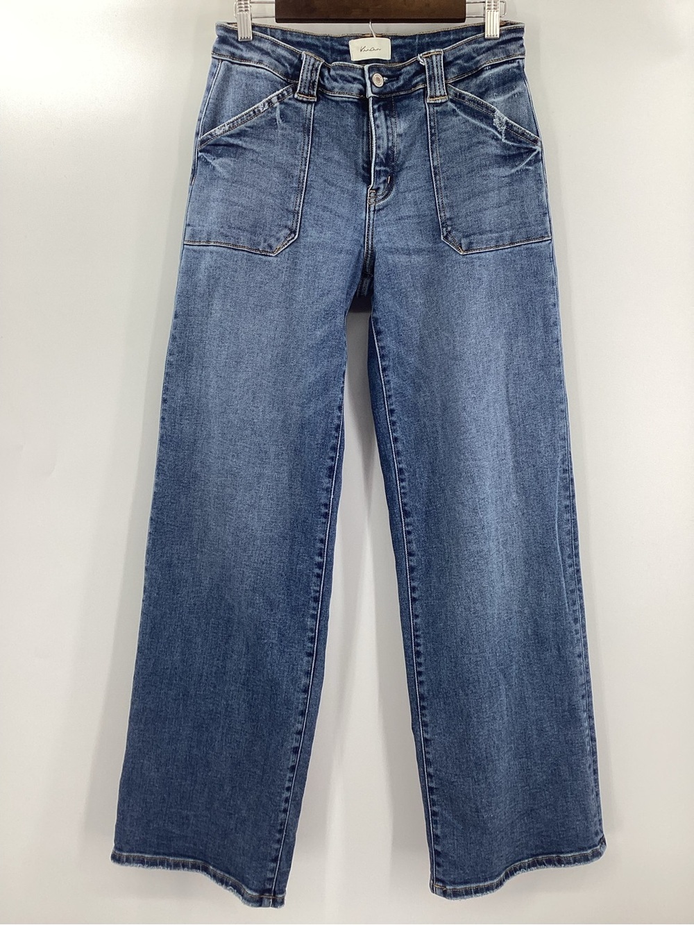 KanCan Mid-Rise Wide Leg Blue Denim Jeans